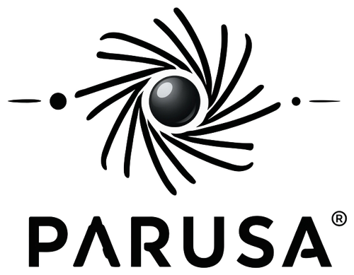 PARUSA logo, dark, for light backgrounds